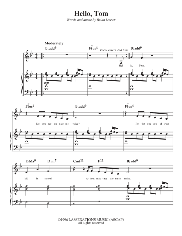Hello Tom (Sheet Music Download)