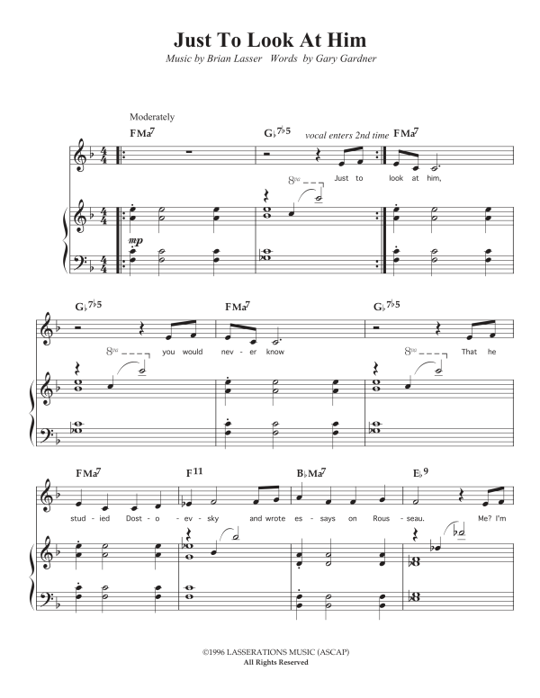 Just to Look at Him (Sheet Music Download)