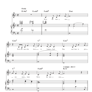 Lucky Ones (Sheet Music Download)